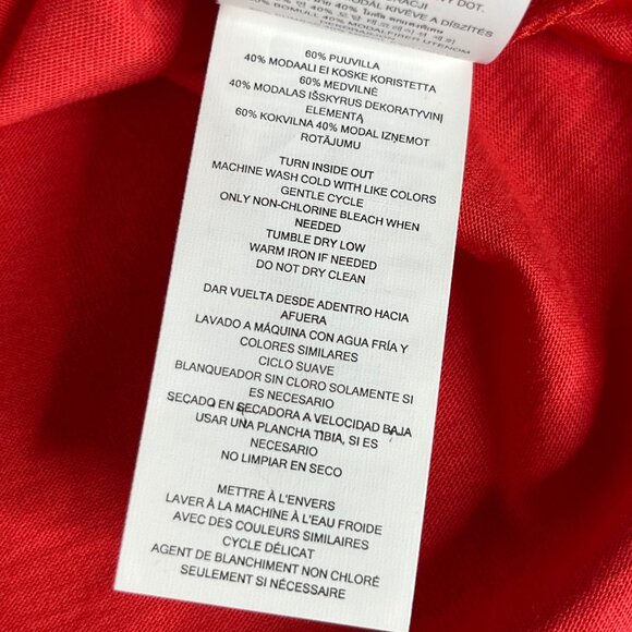 Michael Kors On Off Shoulder Blouse Womens Small Coral Pink - Picture 8 of 10